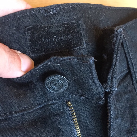 MOTHER 25 black THE STUNNER Zip Ankle Step Fray I’m Not Guilty wash. Almost new! - Picture 4 of 10